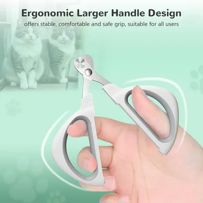 UAMLY Cortaúñas para gatos con orificio de posicionamiento seguro