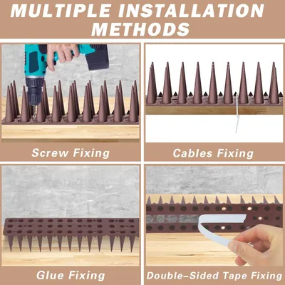 UAMLY Pointes anti-pigeons en plastique