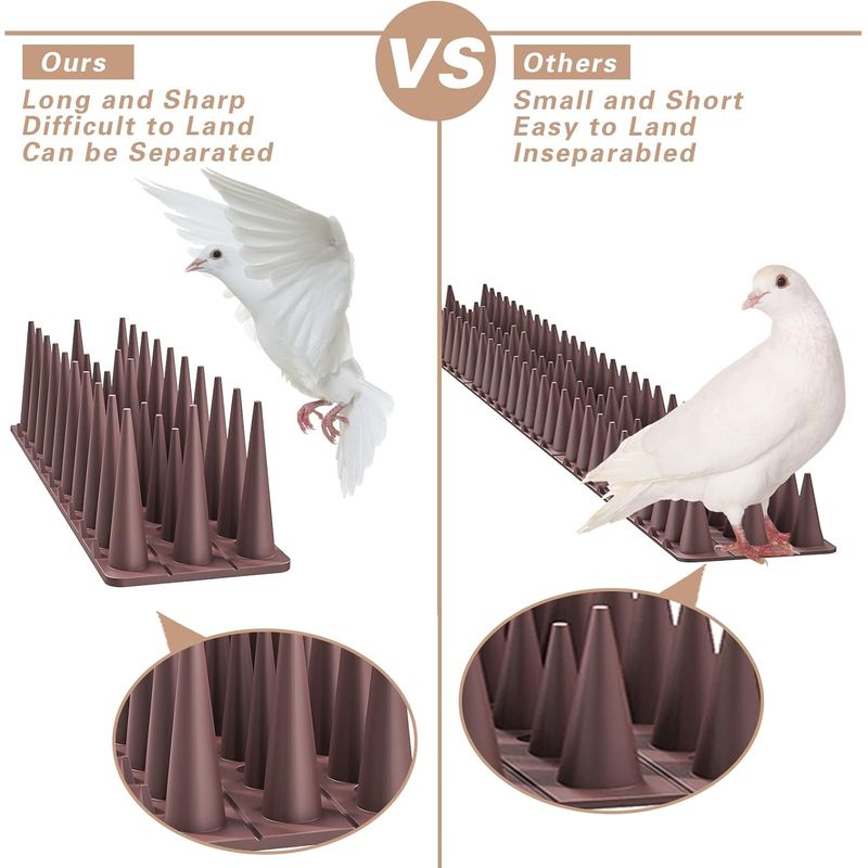 UAMLY Pointes anti-pigeons en plastique