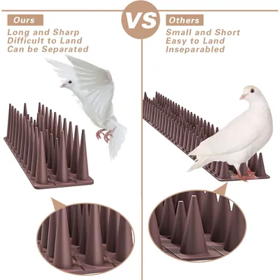 UAMLY Pointes anti-pigeons en plastique