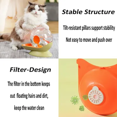 IntiMeg Fontaine à eau 2,8 L pour animaux de compagnie