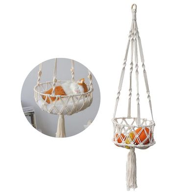 IntiMeg Hamac pour chat en macramé