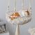 IntiMeg Hamac pour chat en macramé