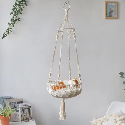 IntiMeg Hamac pour chat en macramé