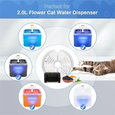 IntiMeg 4PCS Filtres pour Fontaine Eau Chat pour 2L Fontaine Chat
