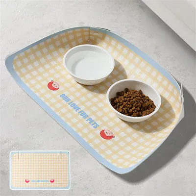 IntiMeg Place - assiette en cuir pour animaux de compagnie