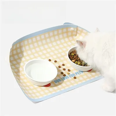 IntiMeg Place - assiette en cuir pour animaux de compagnie