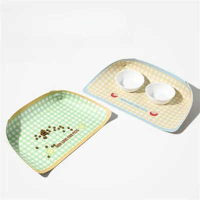 IntiMeg Place - assiette en cuir pour animaux de compagnie