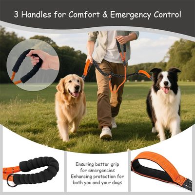 IntiMeg Laisse de traction pour deux chiens
