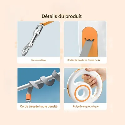 ZenPets Laisse rétractable pour chien