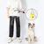 ZenPets Laisse de dressage pour chien de taille moyenne