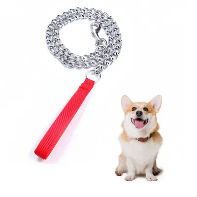 IntiMeg Laisse en chaîne pour chien de 120cm