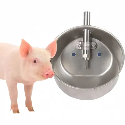 ZooVenture Abreuvoir Automatique Robuste En Acier Inoxydable Pour Cochons ZooVenture Abreuvoir Automatique Robuste En Acier Inoxydable Pour Cochons