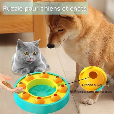 IntiMeg Jouet-bol à mangeoire lente pour chien