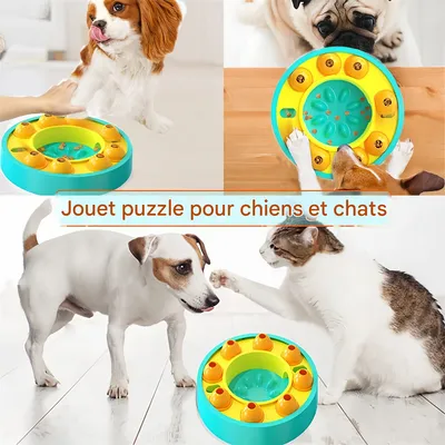 IntiMeg Jouet-bol à mangeoire lente pour chien
