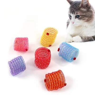 IntiMeg Jouet à ressort pour chat 8 pièces