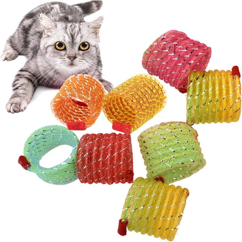 IntiMeg Jouet à ressort pour chat 8 pièces