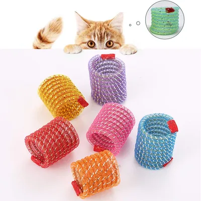 IntiMeg Jouet à ressort pour chat 8 pièces