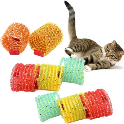 IntiMeg Jouet à ressort pour chat 8 pièces