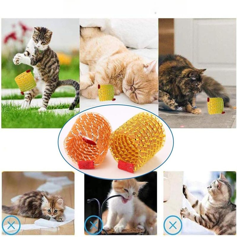 IntiMeg Jouet à ressort pour chat 8 pièces