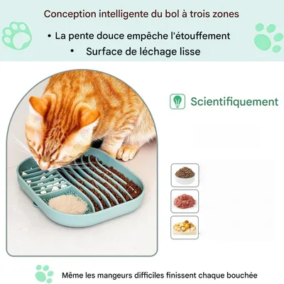 ZenPets Comedero de alimentación lenta para perros y gatos