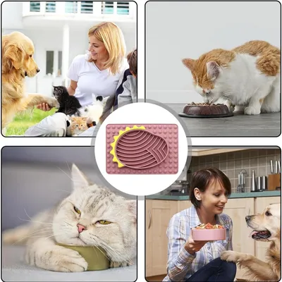 ZooVenture Tapis anti-fuite en silicone pour animaux de compagnie