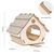 FurryFusion Nid d'oiseau en bois pour extérieur