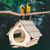 FurryFusion Nid d'oiseau en bois pour extérieur