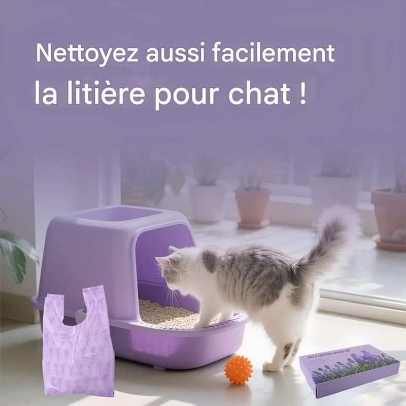 FurryFusion Sacs à excréments pour chats