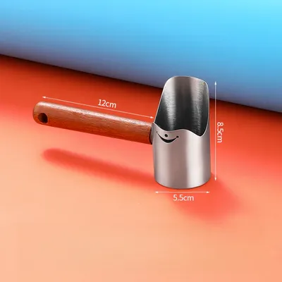 FurryFusion Pelle à nourriture pour chat en acier inoxydable