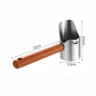 FurryFusion Pelle à nourriture pour chat en acier inoxydable