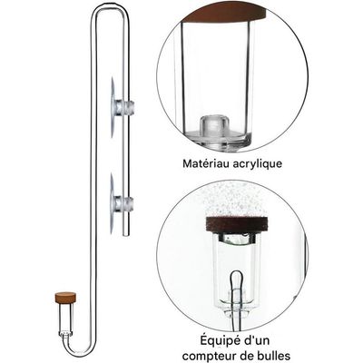 ZooVenture Difusor de CO2 para tubo de CO2 de 4 mm de diámetro interno