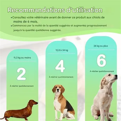 IntiMeg Comprimés à mâcher calmants pour chien
