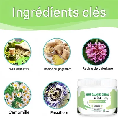 IntiMeg Comprimés à mâcher calmants pour chien