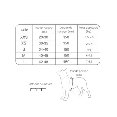 ZenPets Harnais pour chien et chat