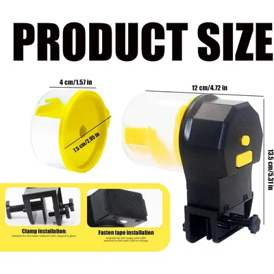 ZooVenture Distributeur Automatique Pour Poissons Minuterie 12H 24H