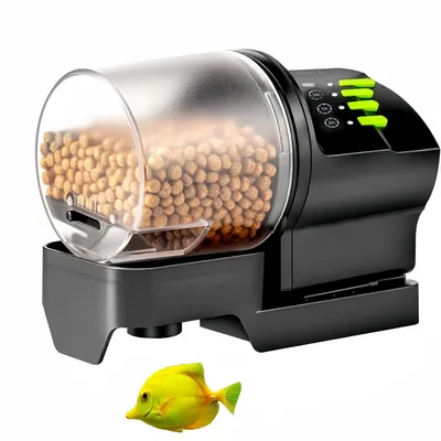 ZooVenture Mangeoire Électrique Rechargeable Pour Poissons Synchronisation