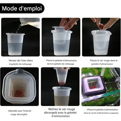 ZooVenture Distributeur De Nourriture Pour Poissons Rouges Cichlidés Guppys