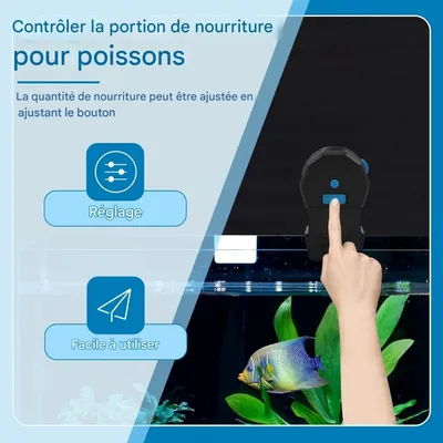 ZooVenture Distributeur Automatique Pour Poissons Minuterie 12H 24H