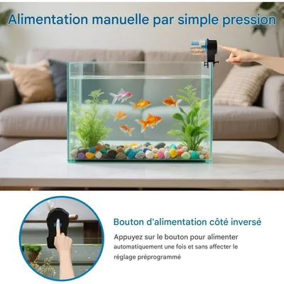 ZooVenture Distributeur Automatique Pour Poissons Minuterie 12H 24H
