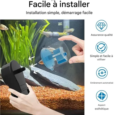 ZooVenture Distributeur Automatique Pour Poissons Minuterie 12H 24H