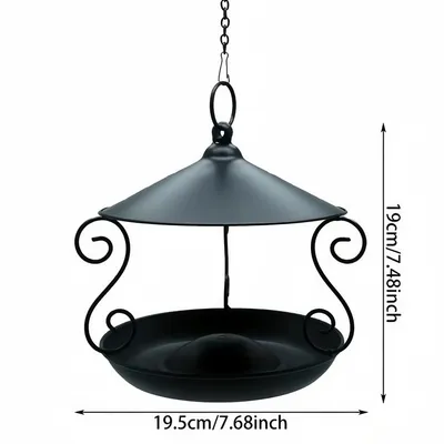 FurryFusion Nourrisseur d'oiseaux en métal pour extérieur