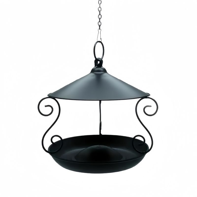 FurryFusion Nourrisseur d'oiseaux en métal pour extérieur