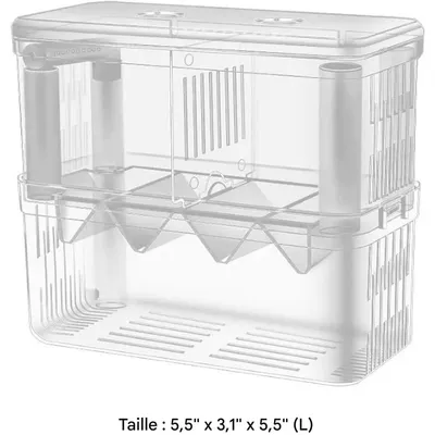 ZooVenture Boîte D'élevage Double Couche Pour Poissons Crevettes