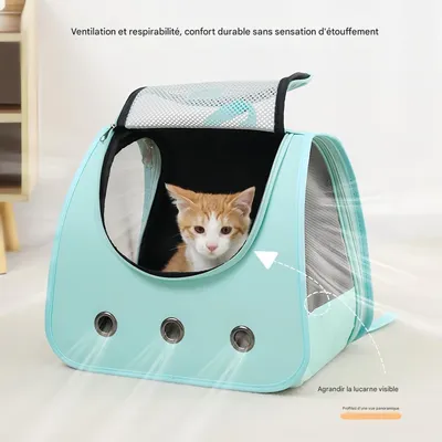 FurryFusion Sac à dos pliable pour chat
