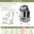 UAMLY Sac de transport respirant pour chien pour la randonnée