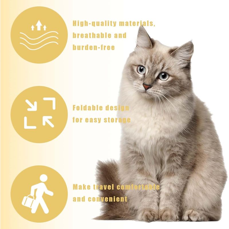 UAMLY Sac à dos pliable pour chat