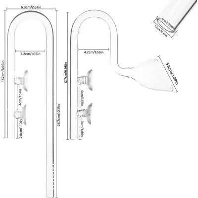 ZooVenture Verre Aquarium Plantes Tubulures Lily 13 Mm 16/22 Mm