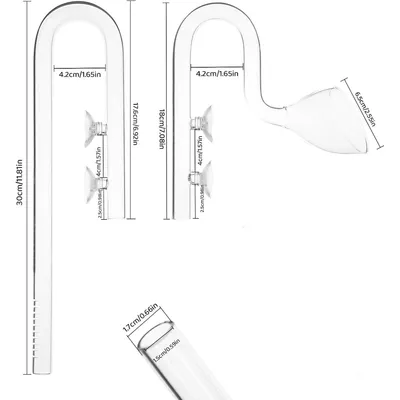ZooVenture Verre Aquarium Plantes Tubulures Lily 17 Mm 16/22 Mm