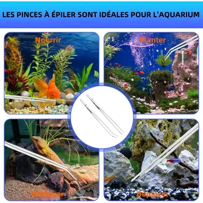 ZooVenture Lot Deux Pinces En Acier Inoxydable 48 Cm Pour Plantes